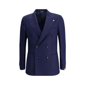 Gi Capri Men Double-Breasted Jacket In Virgin Wool